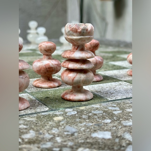 Handcrafted Stone Chess Set - Only Pieces Shown - Picture 3 of 7